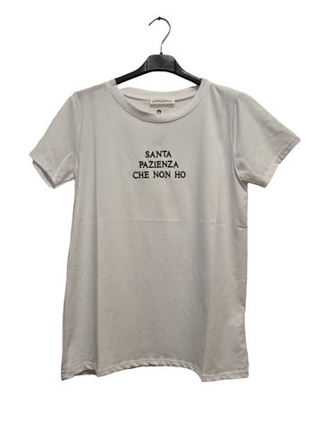 T-Shirt Santa Pazienza Che Non Ho