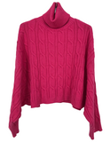 Maglione Crop Collo Alto
