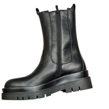 Stivale Biker Boots con Elastico Laterale e Cerniera