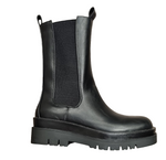 Stivale Biker Boots con Elastico Laterale e Cerniera