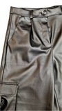 Pantalone Cargo in Ecopelle