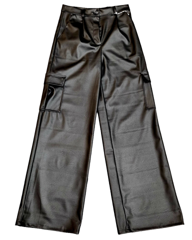 Pantalone Cargo in Ecopelle