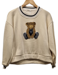 Felpa Bear con inserti in maglia