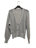 Cardigan in Filo Laminato