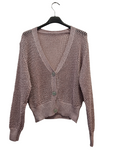 Cardigan in Filo Laminato