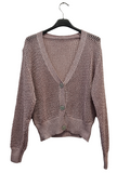 Cardigan in Filo Laminato