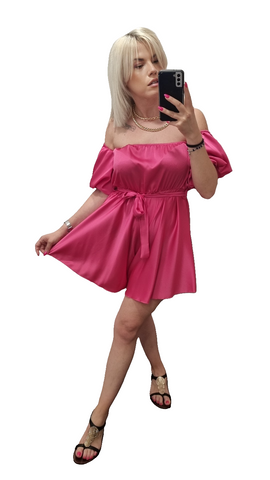 Jumpsuit in Raso con cintura