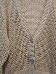 Cardigan in Filo Laminato
