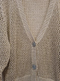 Cardigan in Filo Laminato