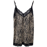 Top fantasia Animalier con Pizzo