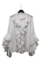 Camicia con Volant 100% Cotone