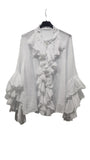 Camicia con Volant 100% Cotone