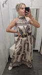 Jumpsuit Fantasia Jacquard 100% Viscosa