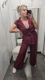 Coordinato Gilet + Pantalone in Viscosa Cotta
