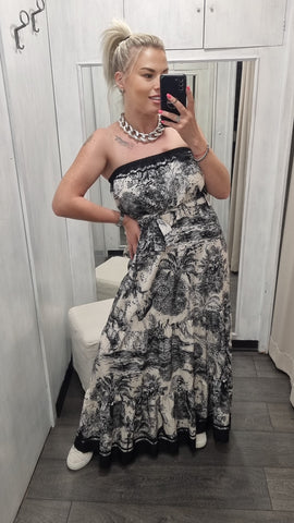 Vestito Fantasy in Satin