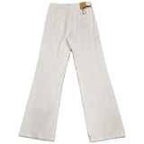 Jeans Wide-Leg con Bottoni Oro