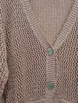 Cardigan in Filo Laminato