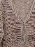 Cardigan in Filo Laminato