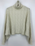 Maglione Crop Collo Alto