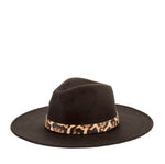 Cappello nero Animalier