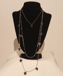 Collana Lunga con Cuori