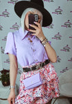 Camicia Pochette Lillà-Country