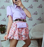 Camicia Pochette Lillà-Country