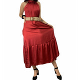 Vestito Lungo in Raso