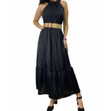 Vestito Lungo in Raso