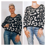 Maglione Leopardato Nero/V